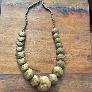 Vintage-Inspired Gold toned brass Disks Necklace